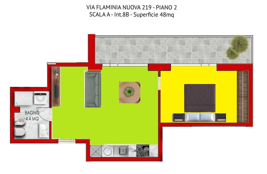appartamento in vendita a Roma in zona Della Vittoria