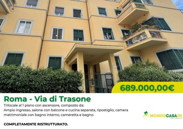 appartamento in vendita a Roma in zona Trieste