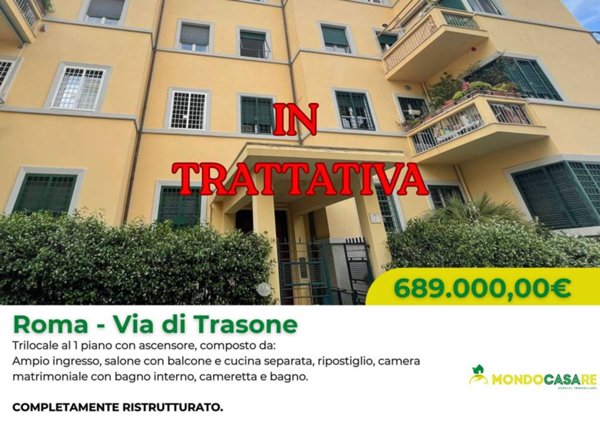 appartamento in vendita a Roma in zona Trieste