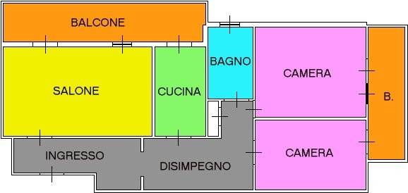 appartamento in vendita a Roma in zona Borghesiana