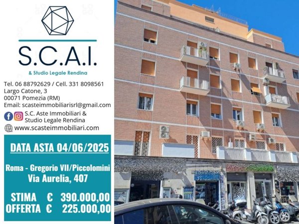 appartamento in vendita a Roma in zona Aurelio