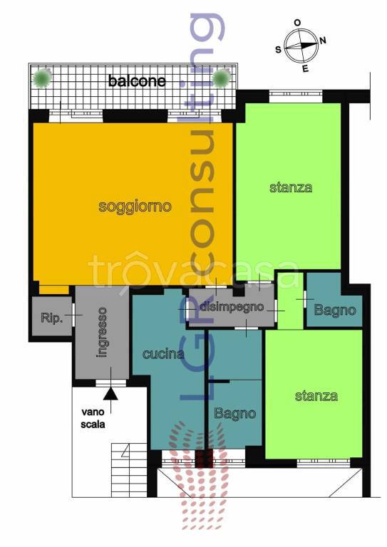 appartamento in vendita a Roma in zona Gianicolense