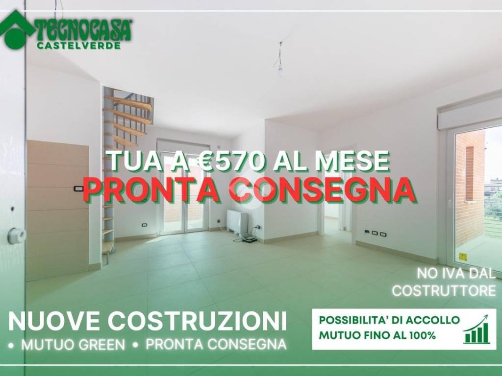 appartamento in vendita a Roma in zona Castelverde