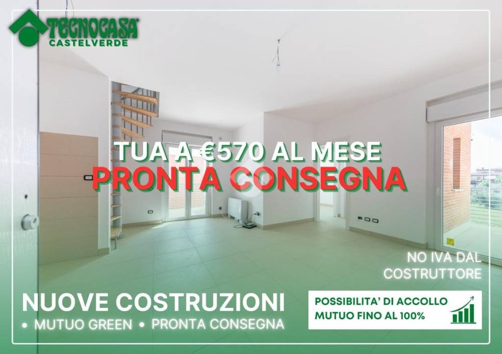 appartamento in vendita a Roma in zona Castelverde