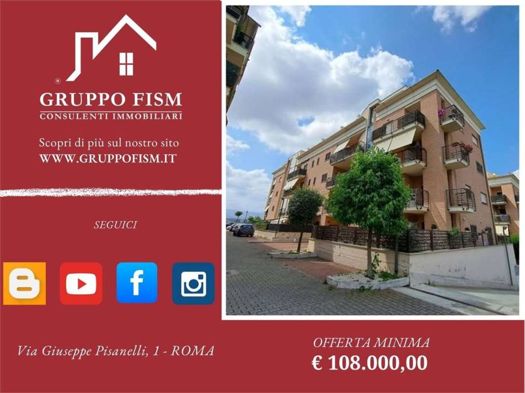 appartamento in vendita a Roma in zona Borghesiana