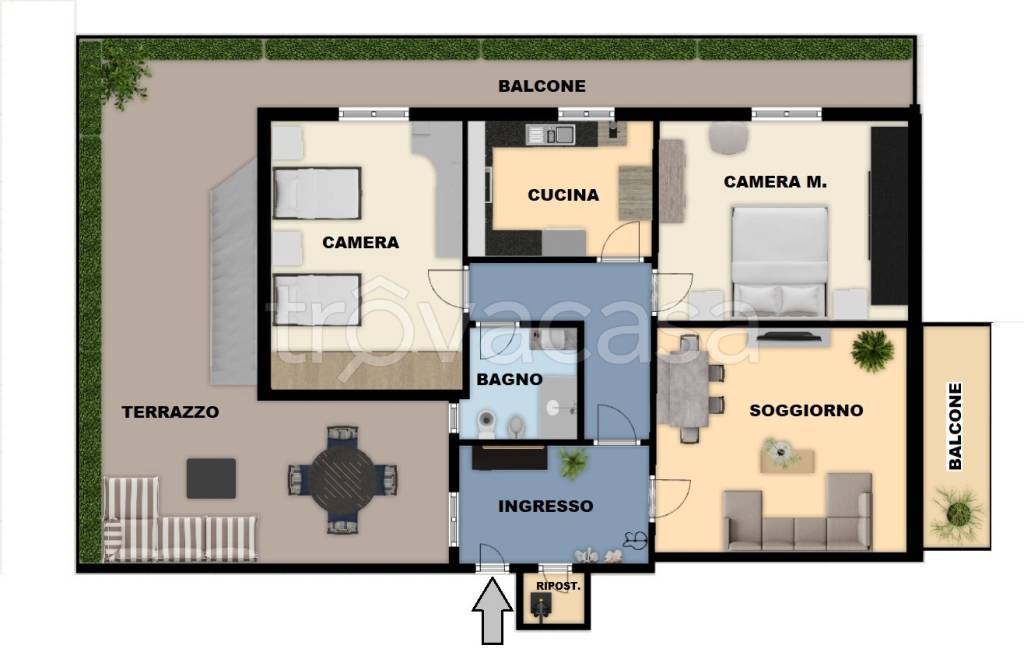 appartamento in vendita a Roma in zona Primavalle