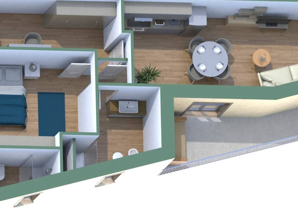 appartamento in vendita a Roma in zona Prenestino-Centocelle