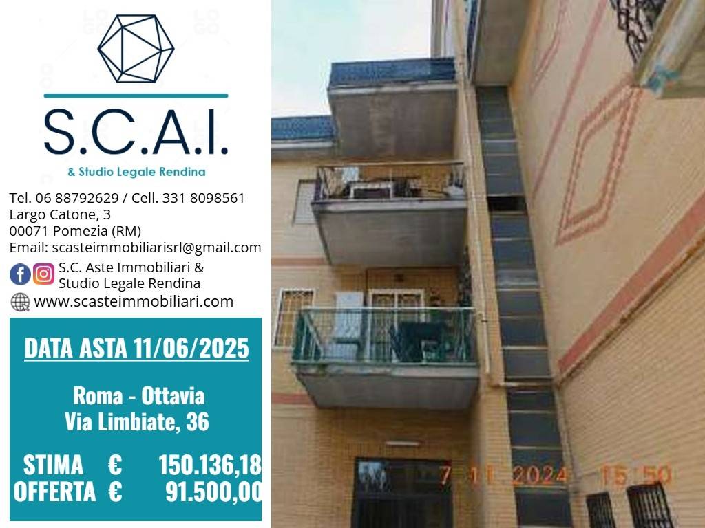 appartamento in vendita a Roma in zona Ottavia