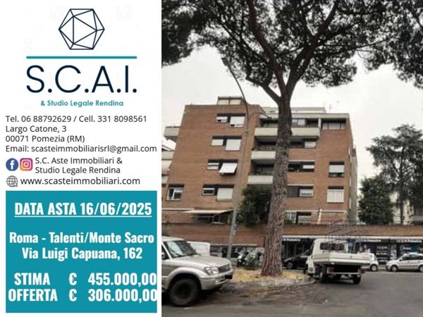 appartamento in vendita a Roma in zona Monte Sacro/Talenti