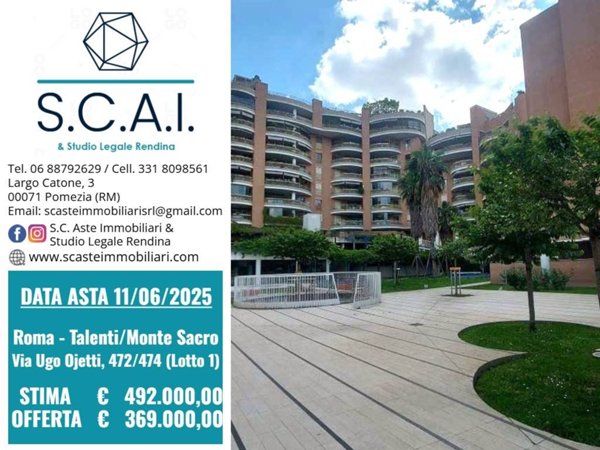 appartamento in vendita a Roma in zona Monte Sacro/Talenti