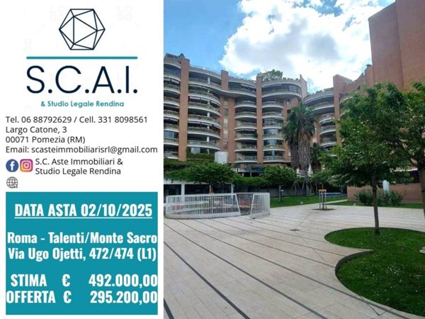 appartamento in vendita a Roma in zona Monte Sacro/Talenti