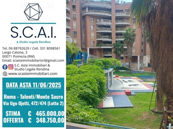 appartamento in vendita a Roma in zona Monte Sacro/Talenti