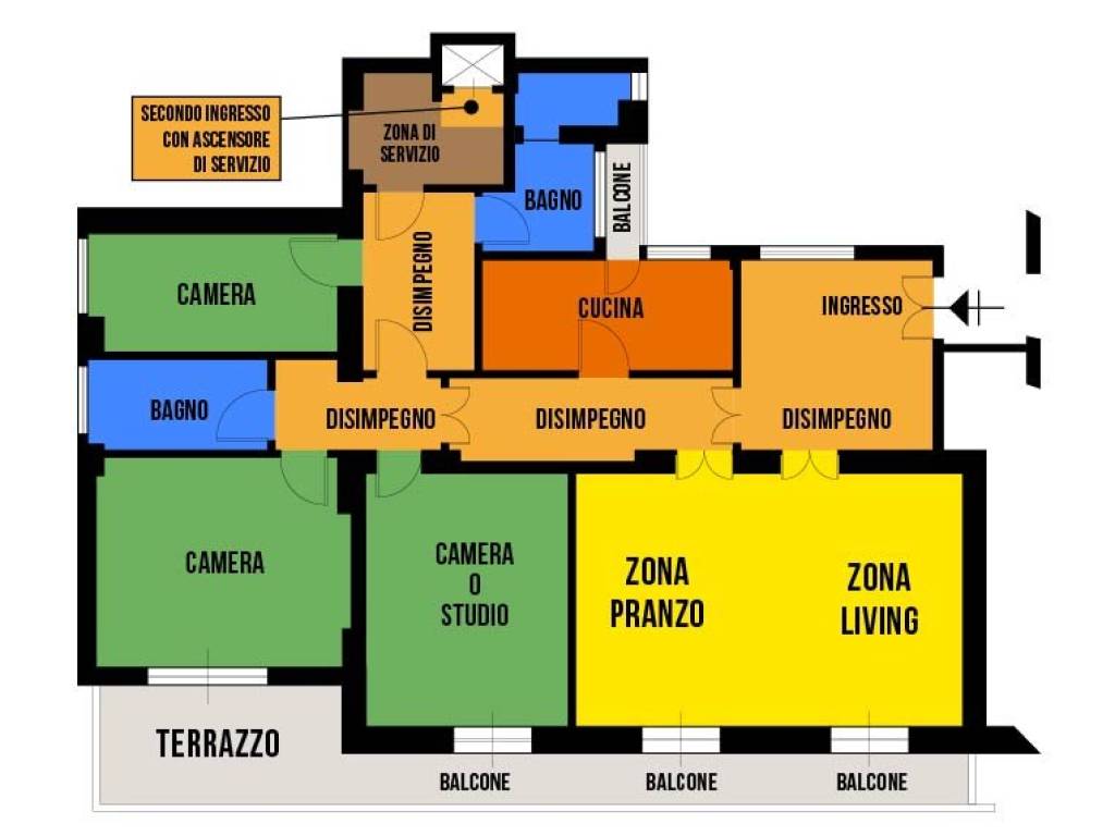 appartamento in vendita a Roma in zona Pinciano