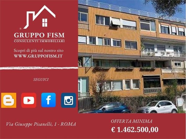 appartamento in vendita a Roma in zona Trionfale