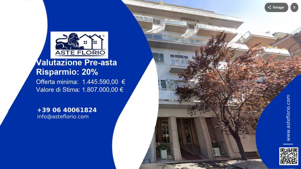 appartamento in vendita a Roma in zona Della Vittoria