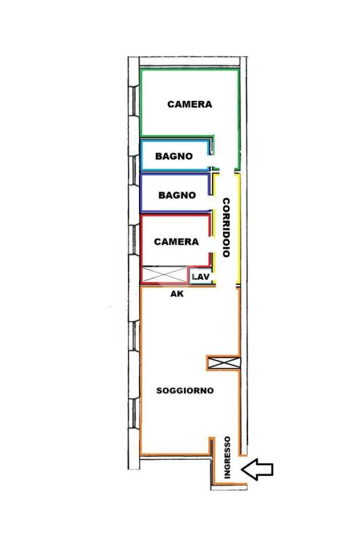 appartamento in vendita a Roma in zona Appio Latino