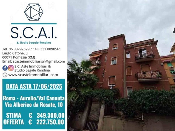 appartamento in vendita a Roma in zona Aurelio
