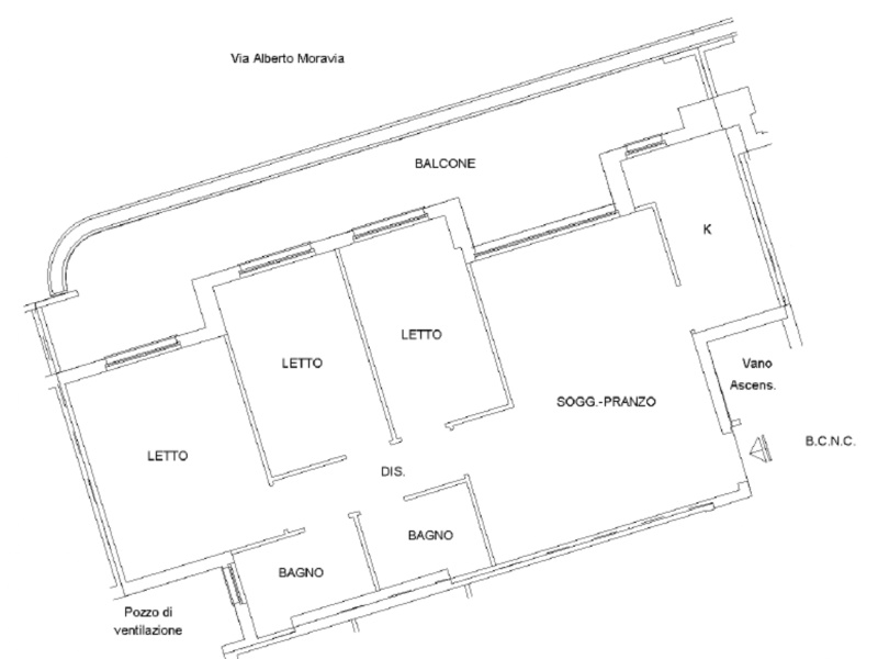 appartamento in vendita a Roma in zona EUR