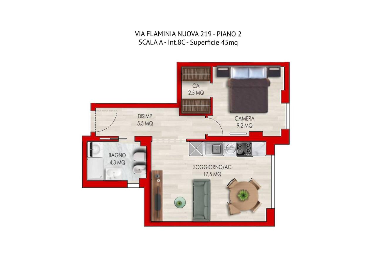 appartamento in vendita a Roma in zona Della Vittoria