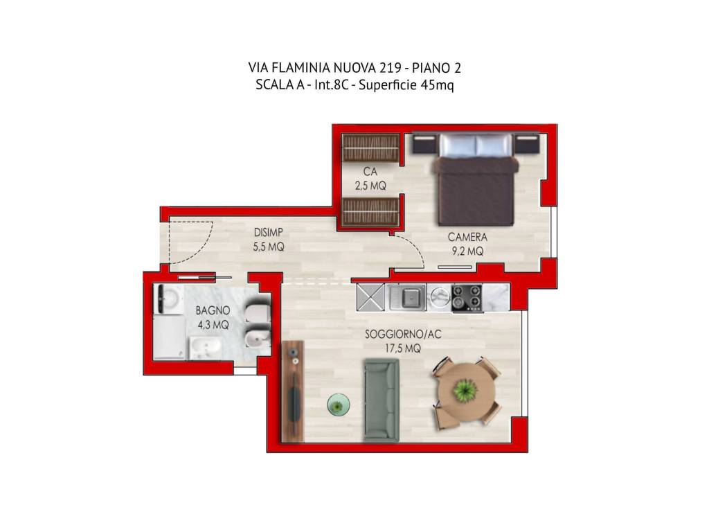 appartamento in vendita a Roma in zona Della Vittoria