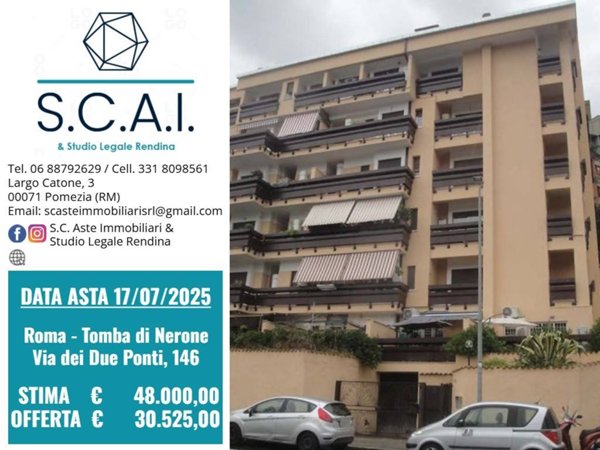 appartamento in vendita a Roma in zona Tomba di Nerone