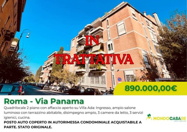 appartamento in vendita a Roma in zona Parioli