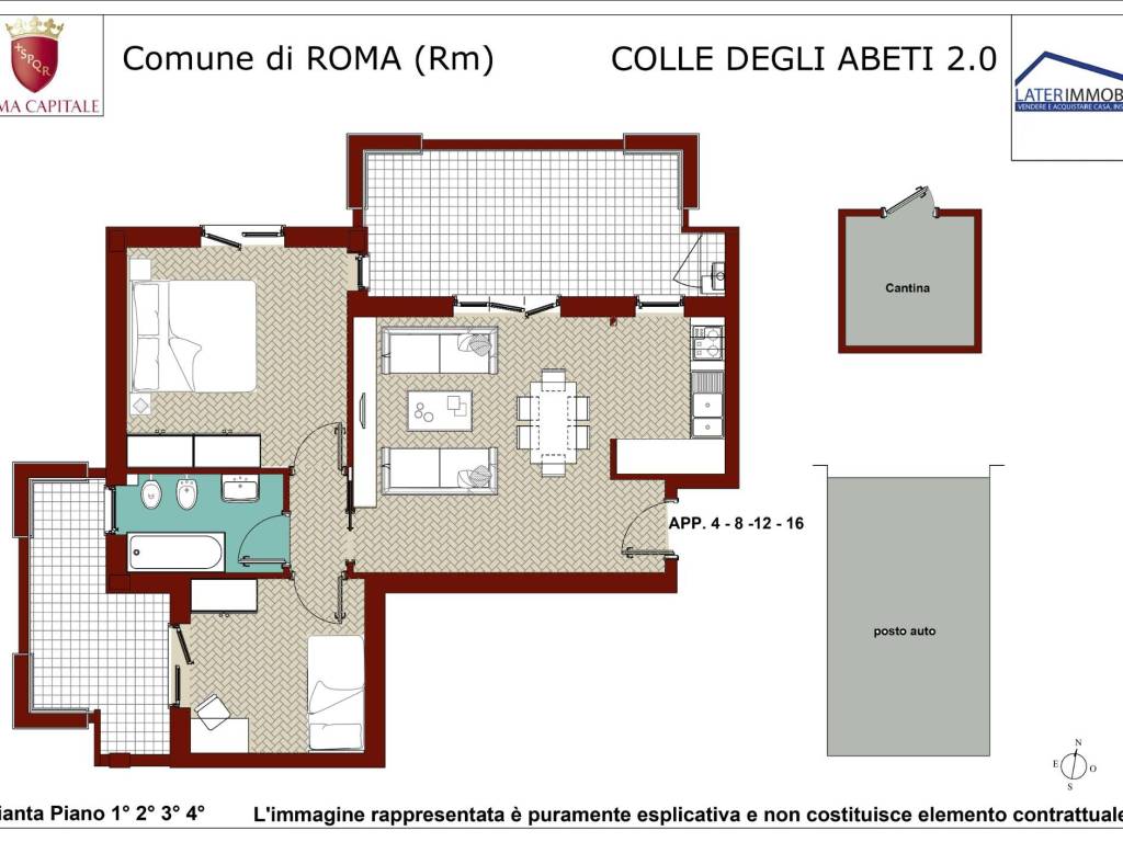 appartamento in vendita a Roma in zona Ponte di Nona