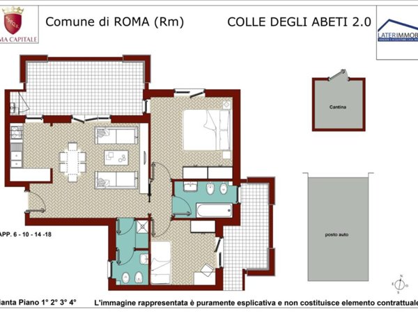 appartamento in vendita a Roma in zona Prenestino-Centocelle