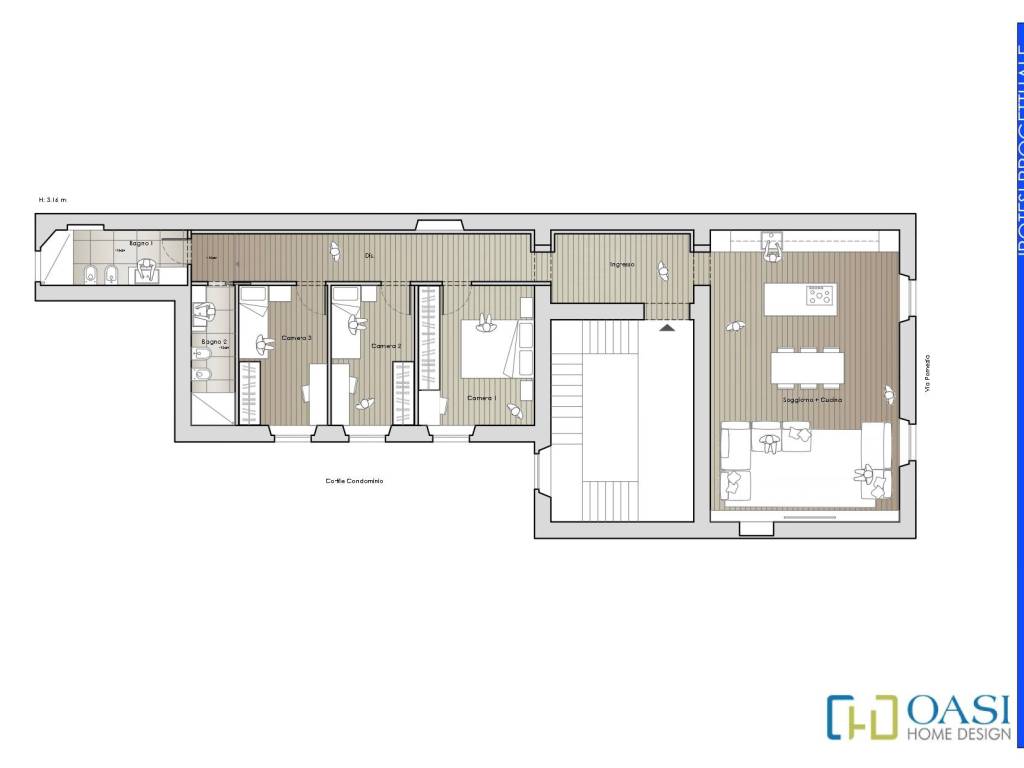 appartamento in vendita a Roma in zona Appio Latino