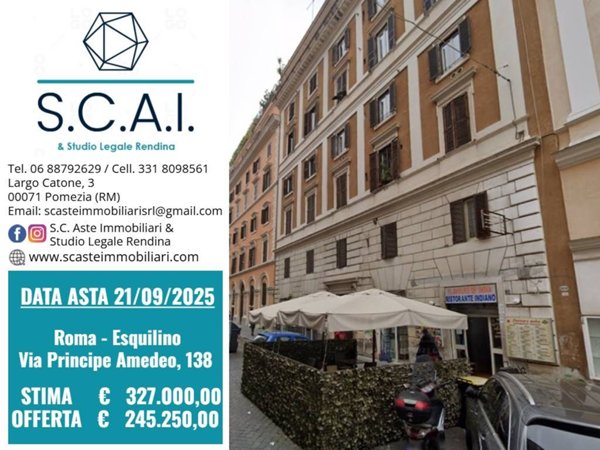 appartamento in vendita a Roma in zona Esquilino