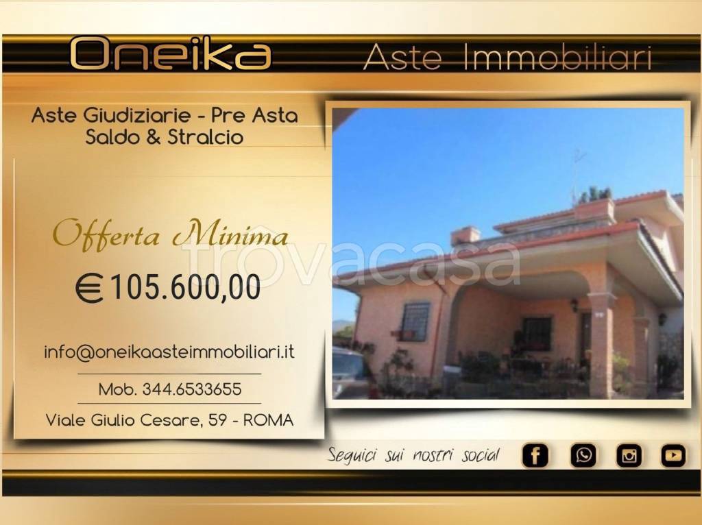 casa indipendente in vendita a Roma in zona Giardini di Corcolle