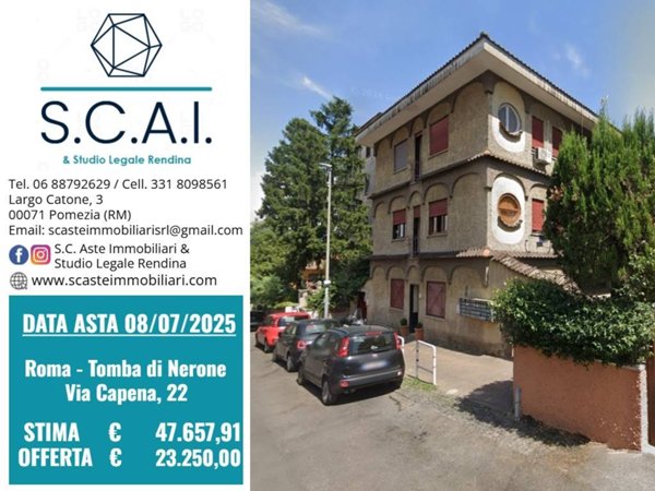 appartamento in vendita a Roma in zona Tomba di Nerone