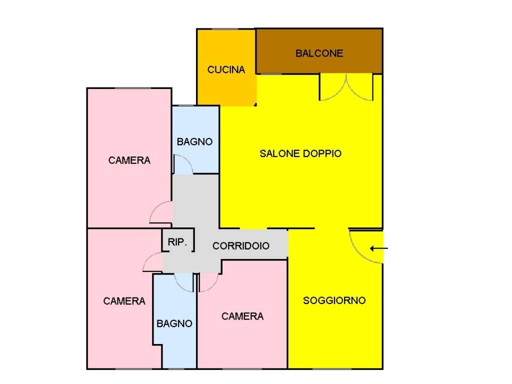 appartamento in vendita a Roma in zona Collatino