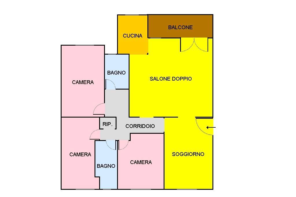 appartamento in vendita a Roma in zona Collatino