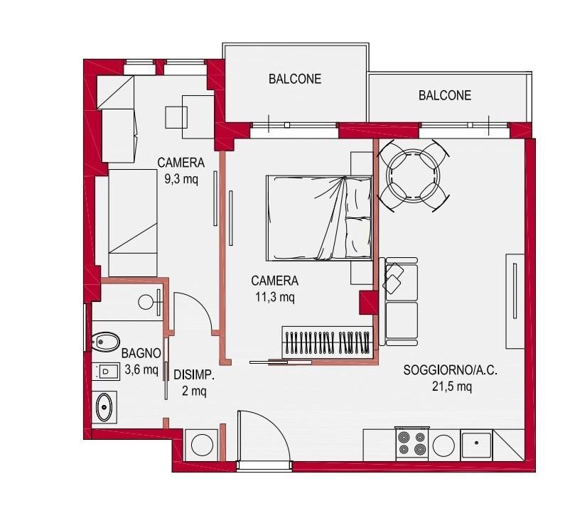 appartamento in vendita a Roma in zona Campo Marzio