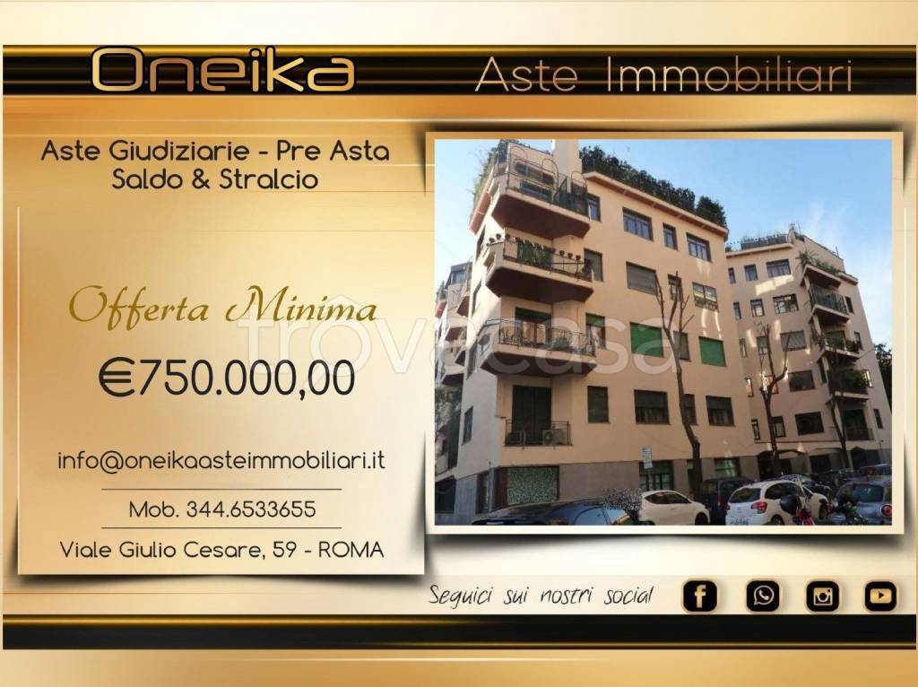 appartamento in vendita a Roma in zona Flaminio
