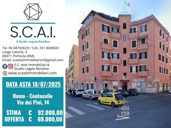appartamento in vendita a Roma in zona Prenestino-Centocelle