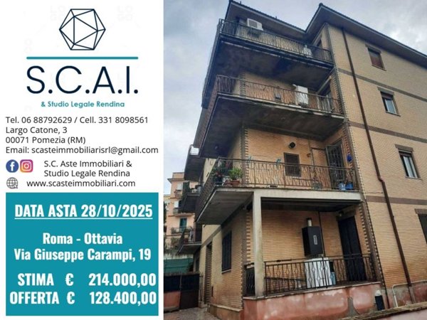 appartamento in vendita a Roma in zona Ottavia