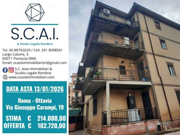 appartamento in vendita a Roma in zona Ottavia