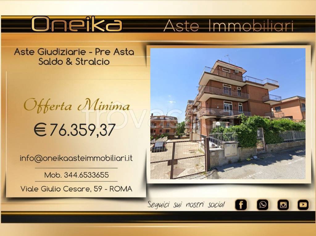 appartamento in vendita a Roma in zona Finocchio