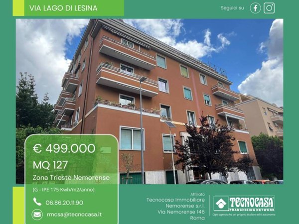 appartamento in vendita a Roma in zona Trieste