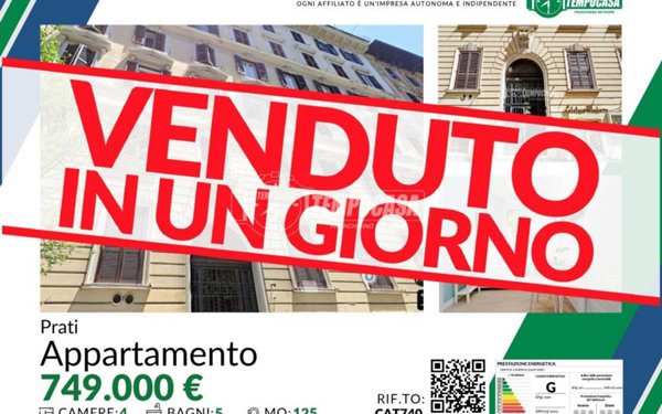 appartamento in vendita a Roma in zona Rione Prati