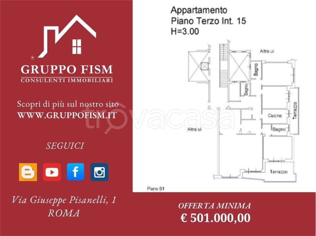 appartamento in vendita a Roma