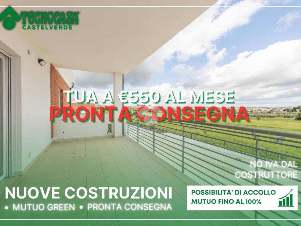 appartamento in vendita a Roma in zona Castelverde