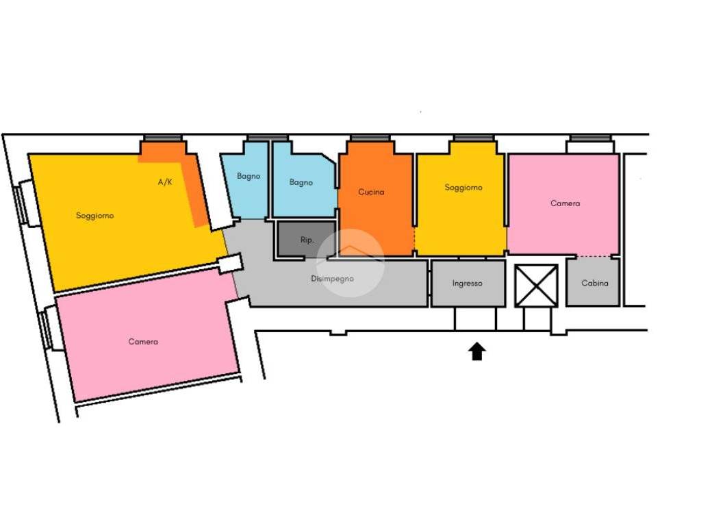 appartamento in vendita a Roma in zona Ostiense