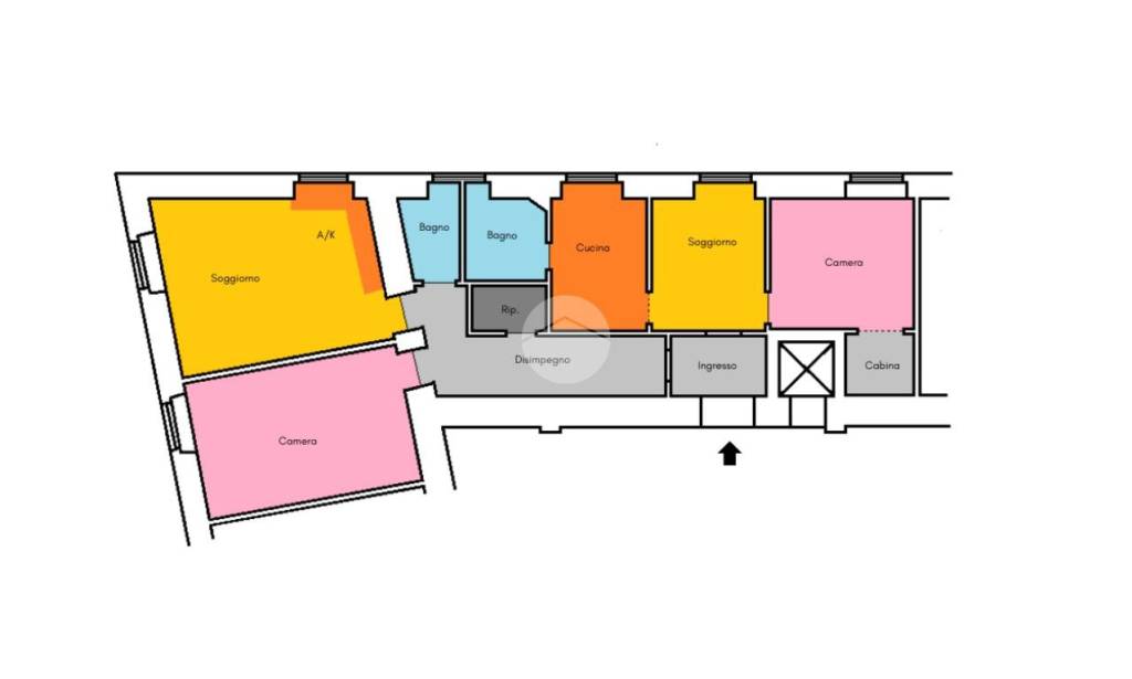 appartamento in vendita a Roma in zona Ostiense