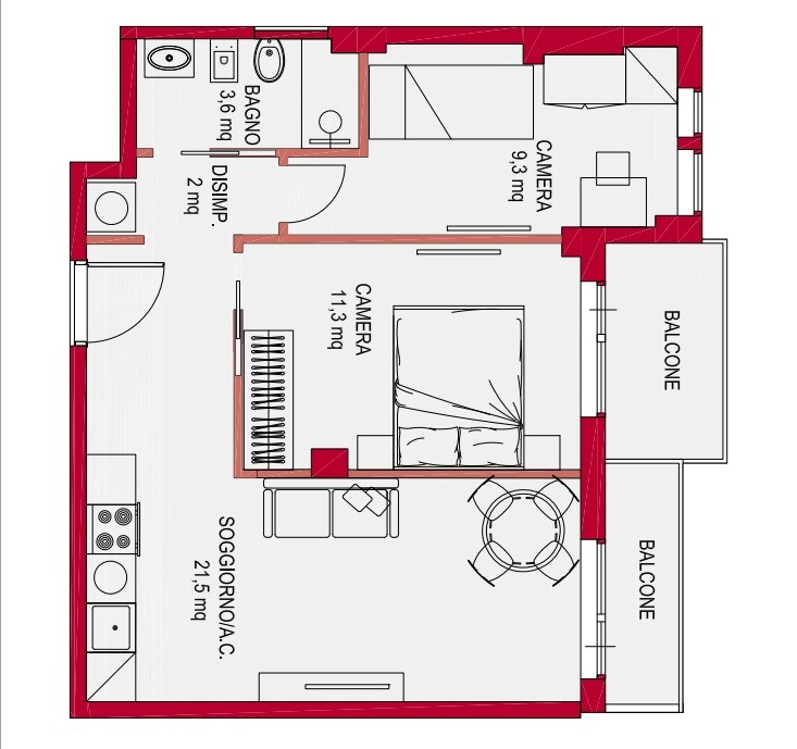 appartamento in vendita a Roma in zona Della Vittoria
