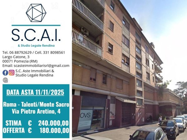 appartamento in vendita a Roma in zona Monte Sacro/Talenti