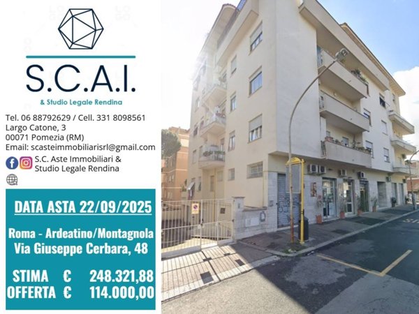 appartamento in vendita a Roma in zona Ardeatino