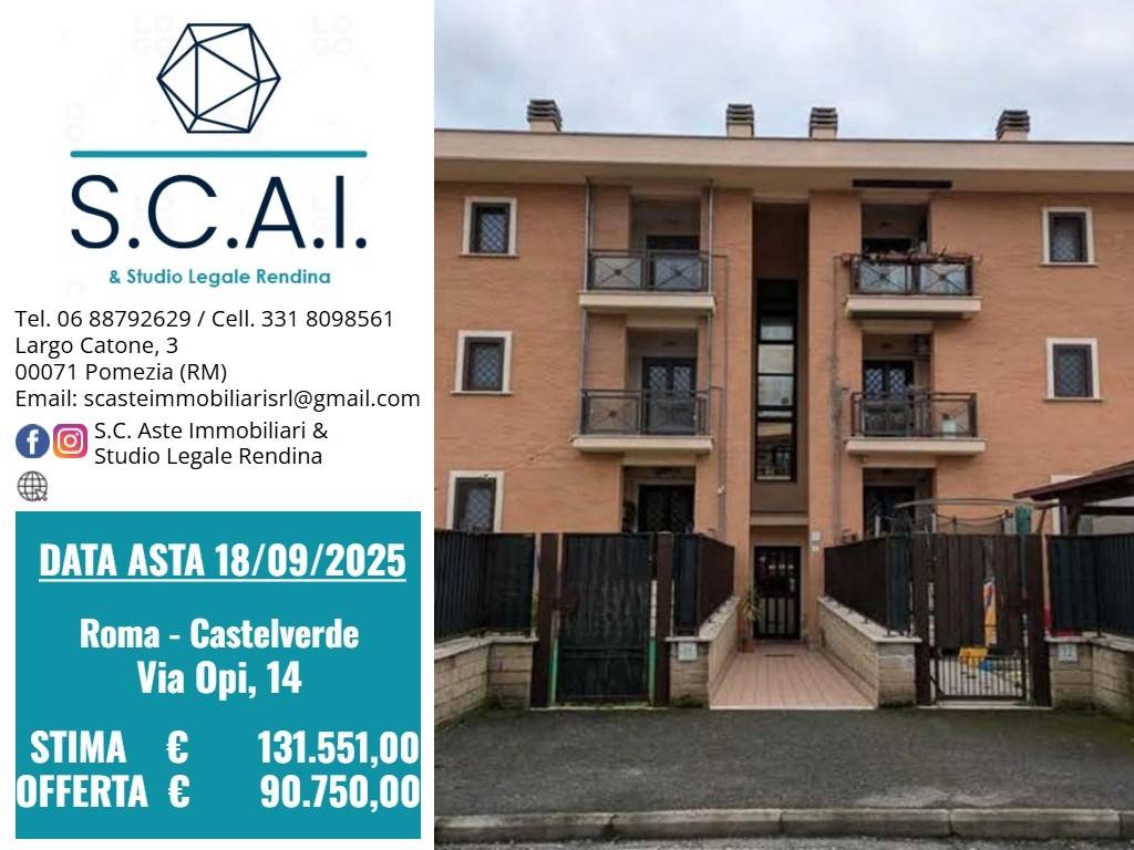 appartamento in vendita a Roma in zona Castelverde